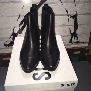 Schutz Black Ankle Booties